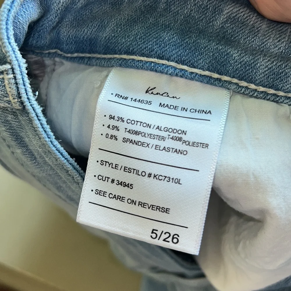 KanCan Distressed Fray Hem Jean - Picture 5 of 5